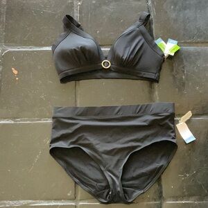 Swim by Cacique Black High Rise Bikini